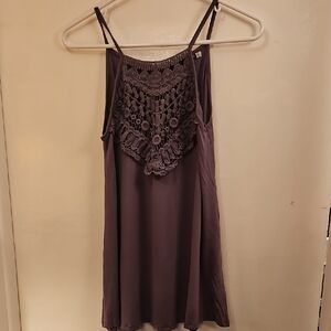 EARTHBOUND Purple Crochet Tank Top